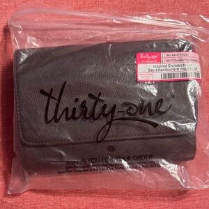 Thirty-One Dark Brown Inspired Crossbody